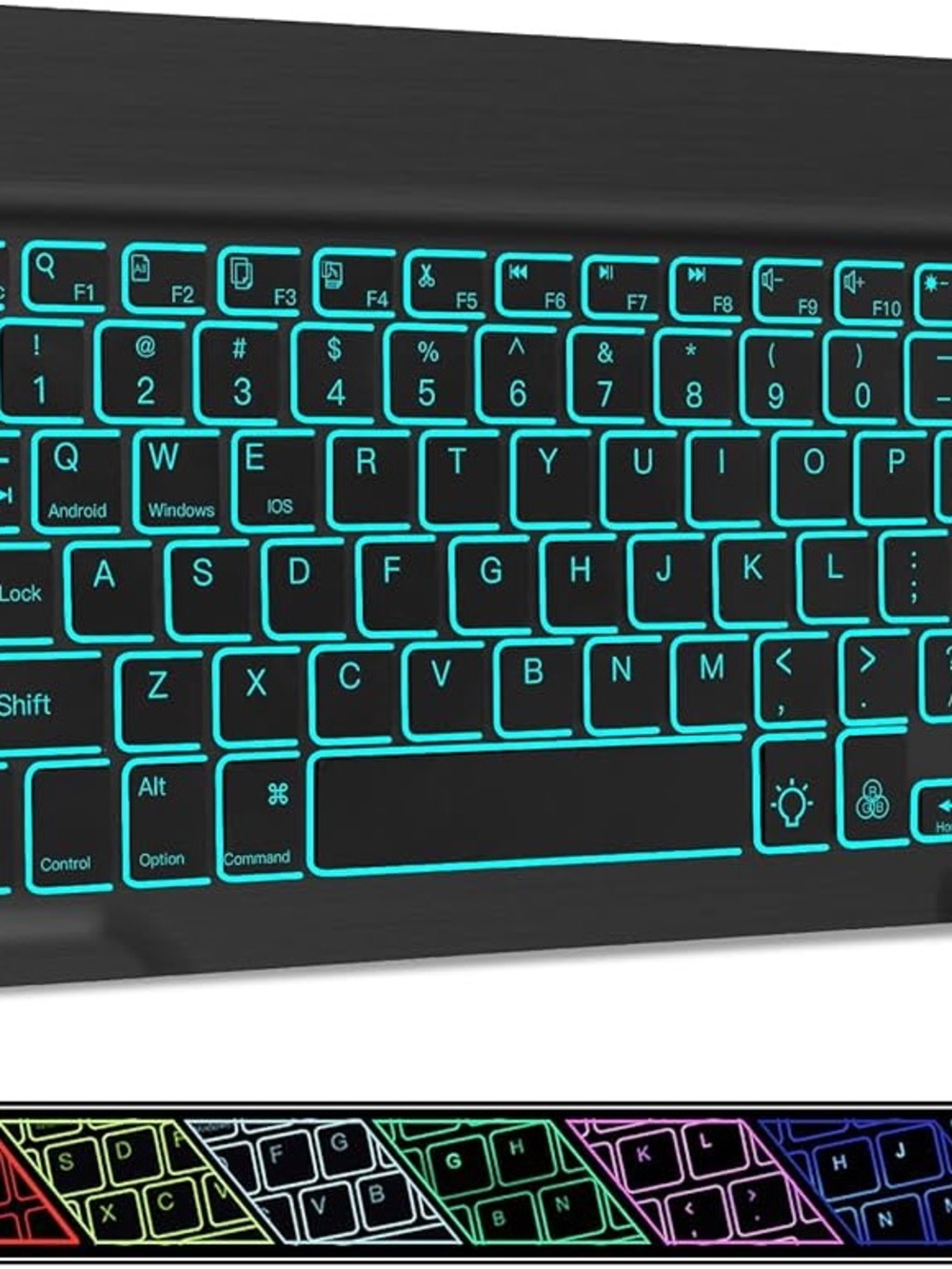 Backlit Bluetooth Keyboard - Multicolor LED - Picture 2 of 3